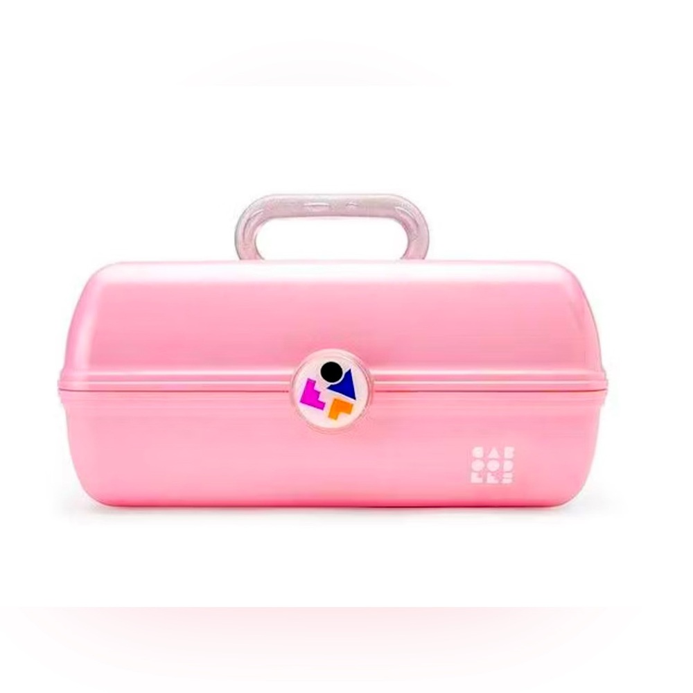 Caboodles On the Go Girl in Pink Shimmer Makeup Bag- Pink